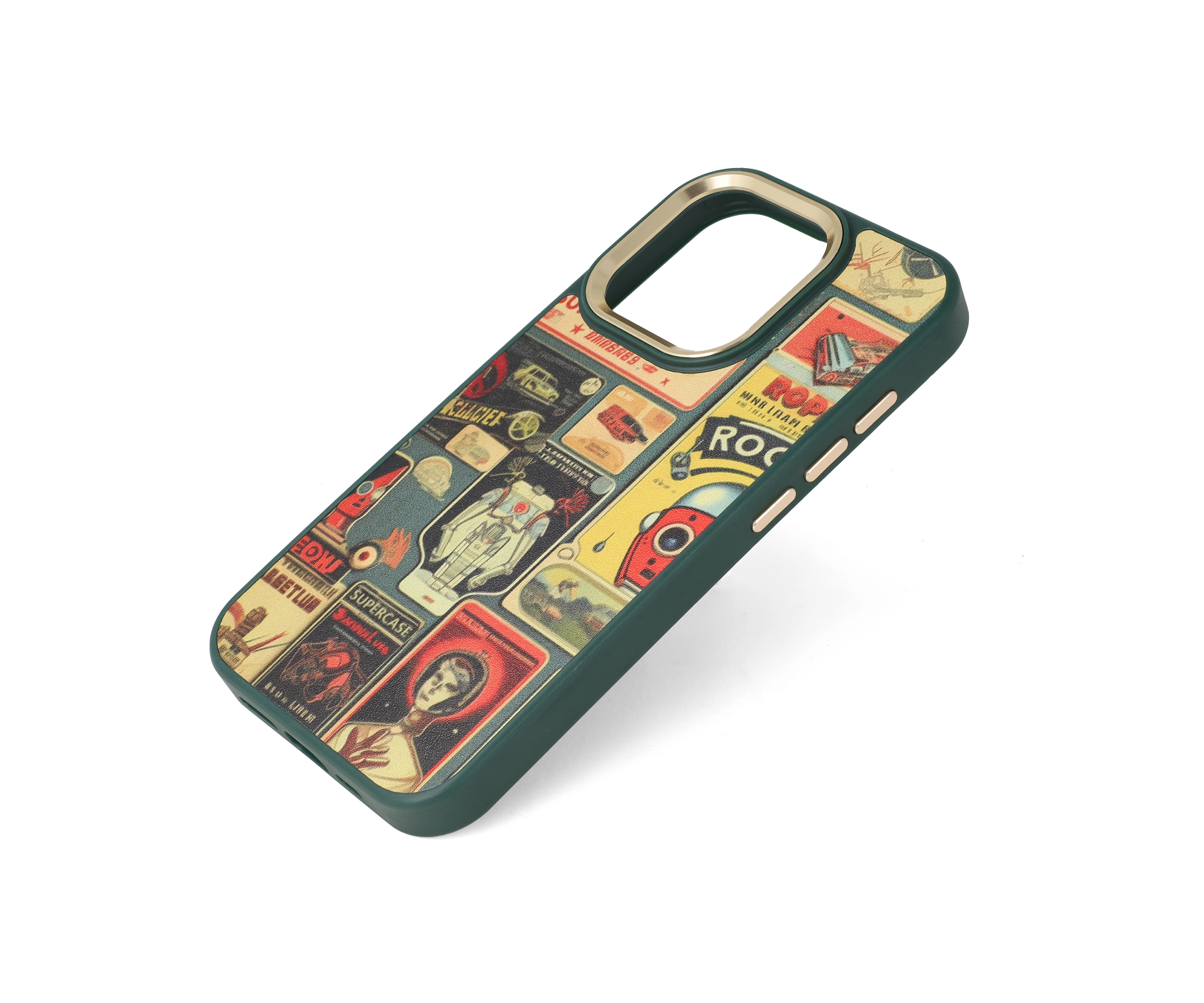 Printed Embossed Elegance iPhone 15 Pro Case